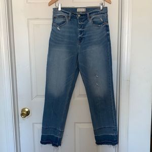 Abercrombie & Fitch Ultra High Rise Ankle Straight Jeans